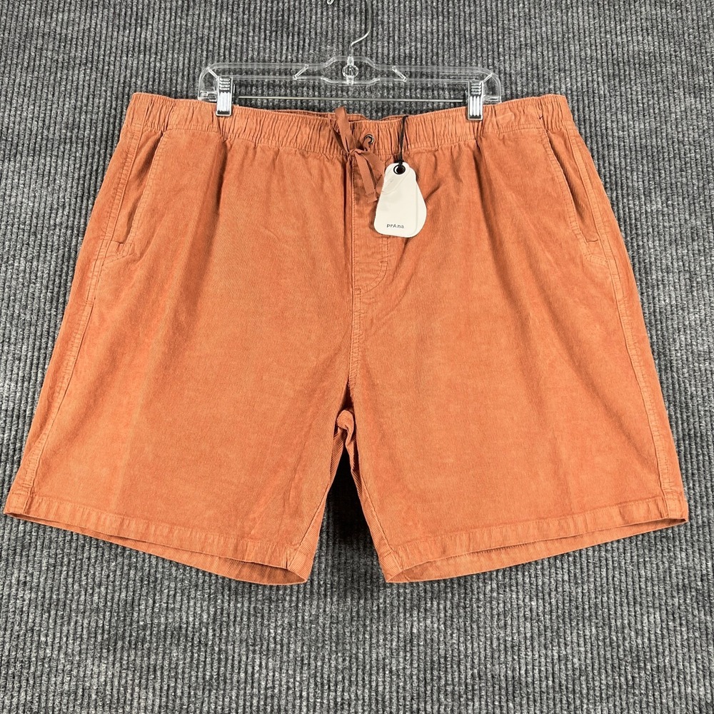 Prana Shorts Mens 2XL XXL Brown Casual Standard Fit Outdoor‎ Casual Hiking New
